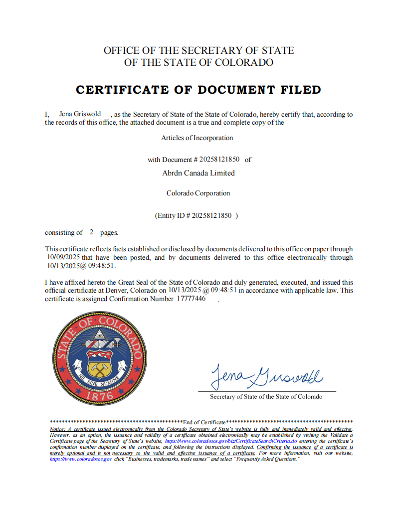 Registration certificate 1